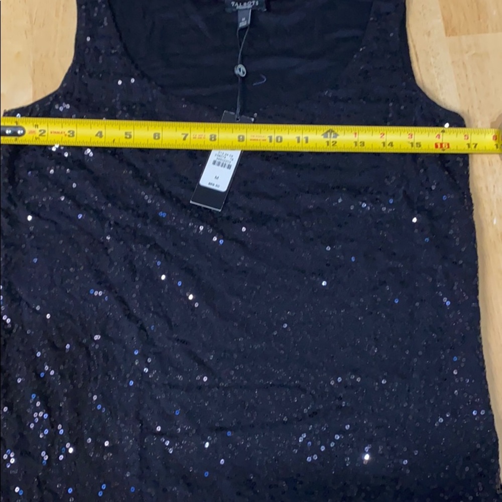 TALBOTS sleevesless Sequin Blouse - Picture 5 of 6